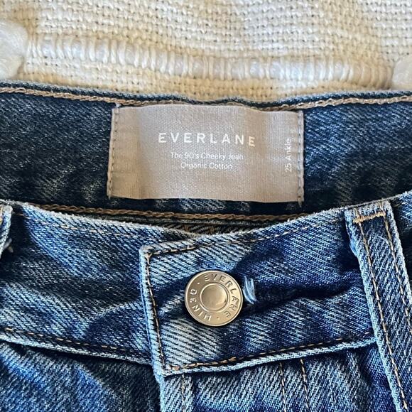 Everlane 90’s Cheeky Women's Blue Jeans size 25 ankle - Picture 3 of 10